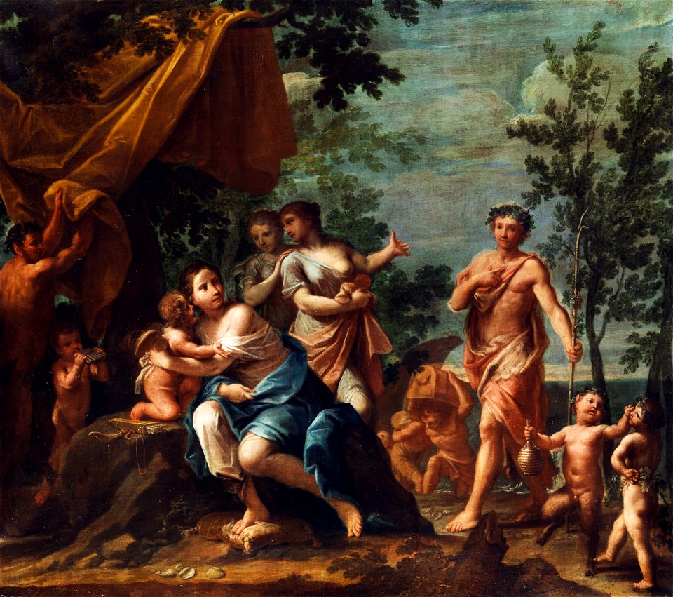 Franceschini (attr) Apollo and the Graces