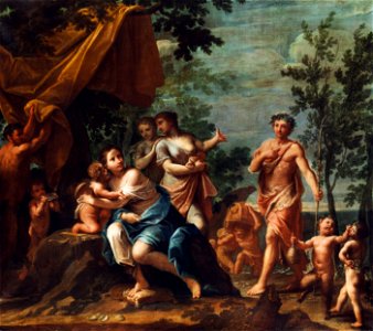 Franceschini (attr) Apollo and the Graces