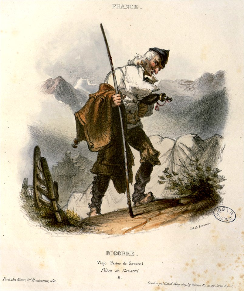France - Bigorre - Viejo pastor de Gavarni = Pâtre de Gavarni - Fonds Ancely - B315556101 A GAVARNI 2 014