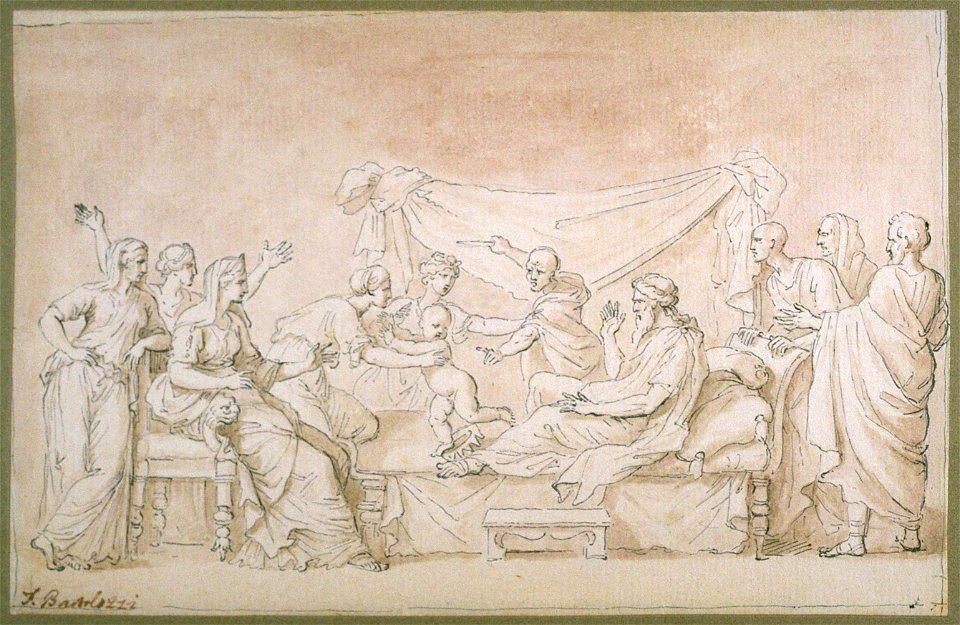 Francesco Bartolozzi - The Child Moses Trampling on the Pharaoh's Crown