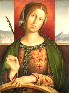 Francesco da Cotignola - De heilige Catharina van Alexandrië