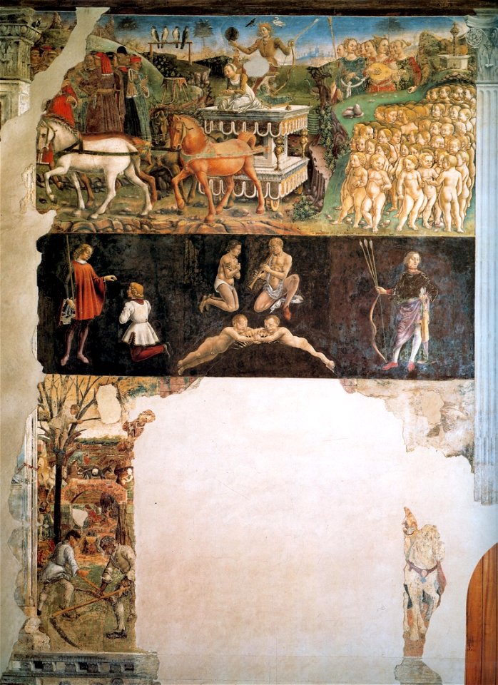 Francesco del Cossa, May, fresco, Palazzo Schifanoia, 1470