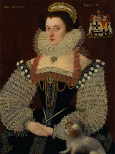 Frances, Lady Brydges (ca. 1553-1623) - formerly John Bettes the Younger, died 1616, British and George Gower, ca. 1540–1596, British — Google Arts & Culture
