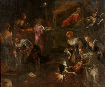 Francesco Bassano II - The Birth of the Virgin - 52.318 - Rhode Island School of Design Museum