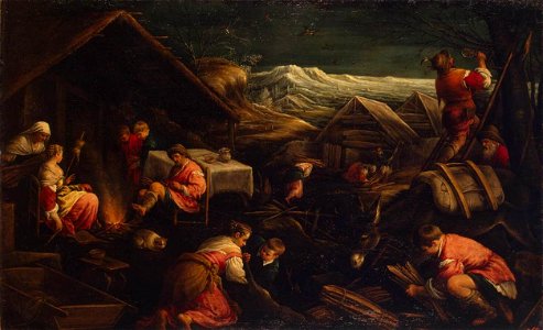 Francesco Bassano the Younger - Winter - WGA01424. Free illustration for personal and commercial use.