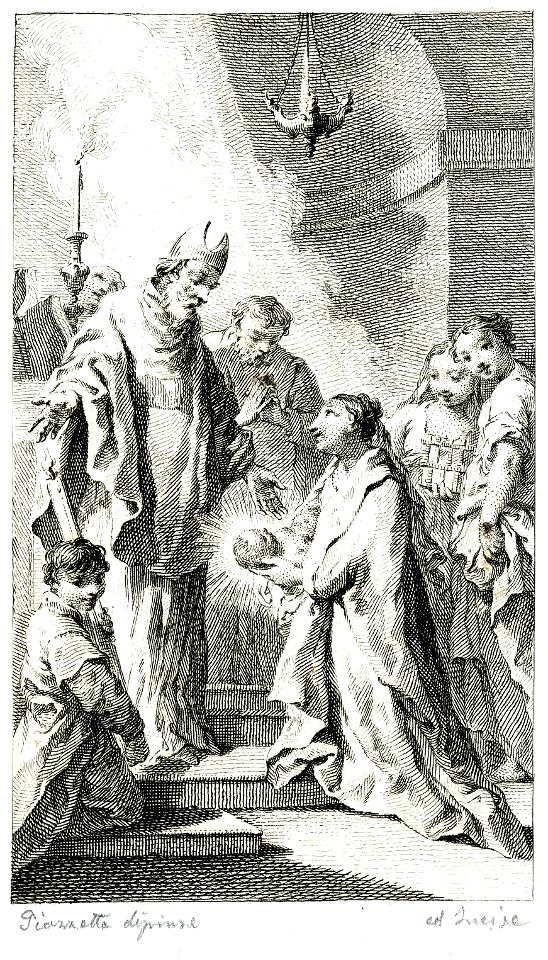 Francesco Bartolozzi - The presentation in the temple; the Virgin Mary presents the infant Christ to the High Priest. 1756, 1943,0709.93