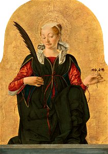 Francesco del Cossa, Saint Lucy, 1473, National Gallery of Art, Washington