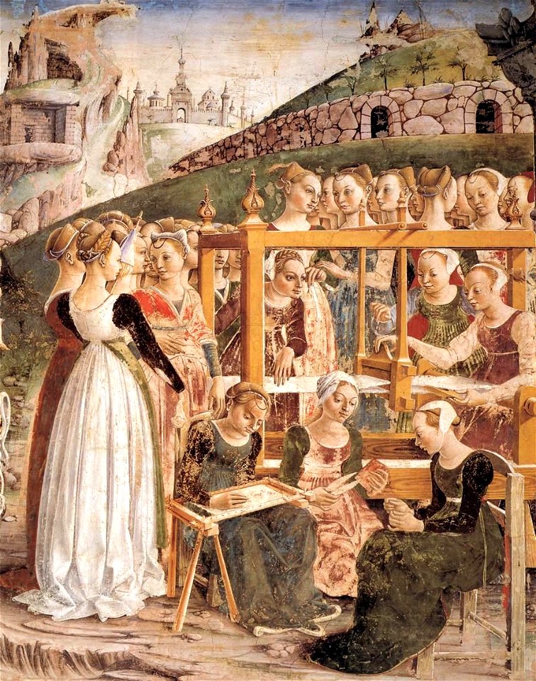 Francesco del Cossa - Allegory of March - Triumph of Minerva (detail) - WGA05396