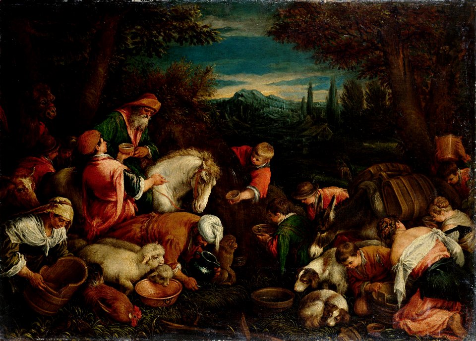 Francesco da Ponte, gen. Francesco Bassano - Wunder aus der Quelle von Mara - GG 4300 - Kunsthistorisches Museum