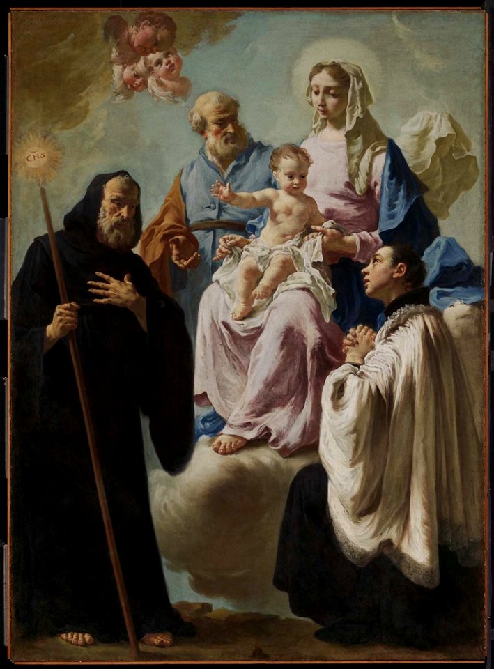 Francesco Cappella - The Holy Family in Glory with Saints Francis of Paola and Aloysius Gonzaga - 45.100 - Museum of Fine Arts