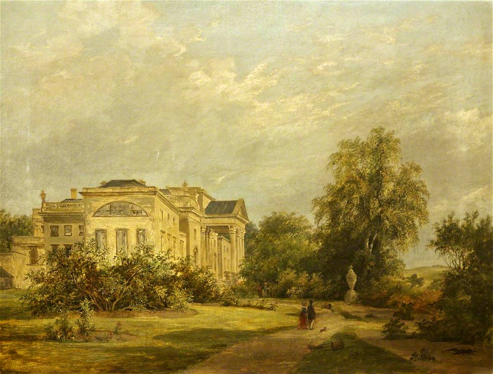 Frances Annette Hoare (1822-1904) (attributed to) - Stourhead, the South Front - 732307 - National Trust
