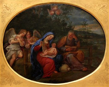 Francesco Albani - Sainte Famille dans un paysage