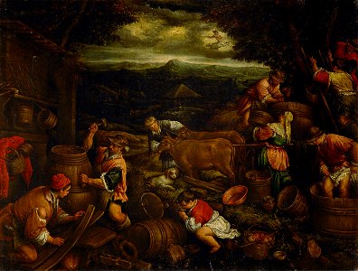 Francesco da Ponte, gen. Francesco Bassano - Herbst (Weinlese) - GG 4287 - Kunsthistorisches Museum