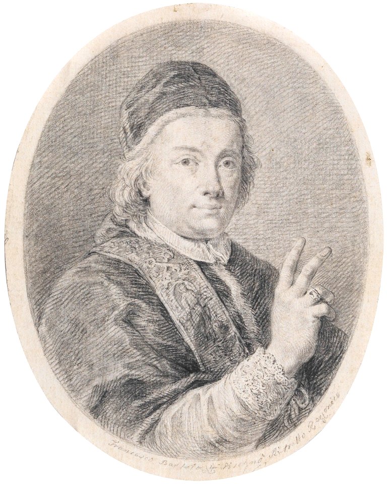 Francesco Bartolozzi Portrait Clemens XIII