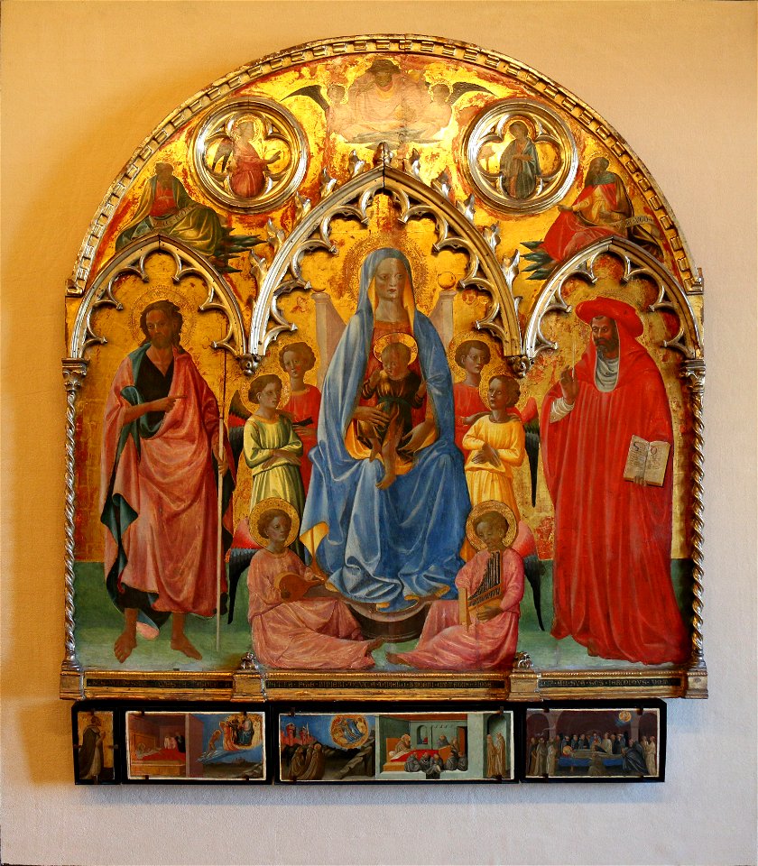 Francesco d'Antonio - La Vierge et l'enfante entre saint Jean-Baptiste et saint Jérôme