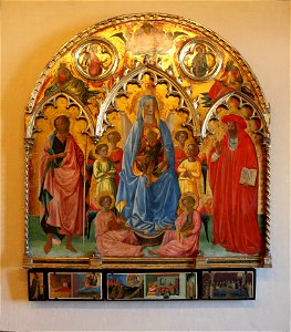 Francesco d'Antonio - La Vierge et l'enfante entre saint Jean-Baptiste et saint Jérôme