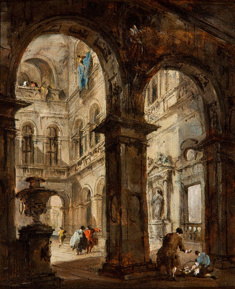 Francesco Guardi - An architectural capriccio - Google Art Project