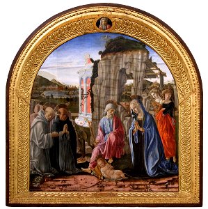 Francesco di Giorgio, Nativity siena. Free illustration for personal and commercial use.