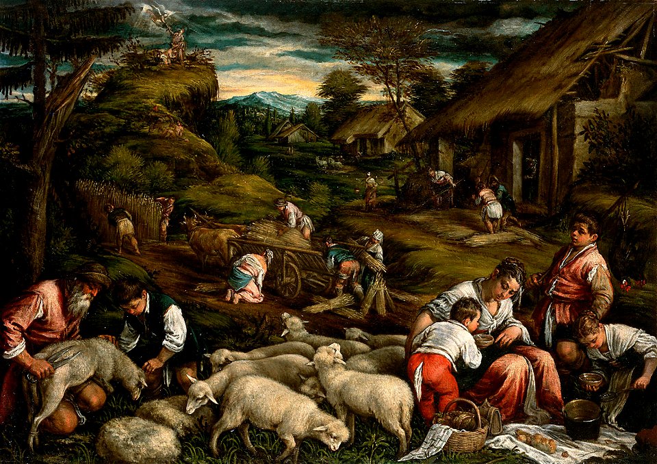 Francesco da Ponte, gen. Francesco Bassano - Sommer (Opferung Isaaks) - GG 4302 - Kunsthistorisches Museum