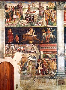 Francesco del Cossa - Allegory of April - Triumph of Venus - WGA05403