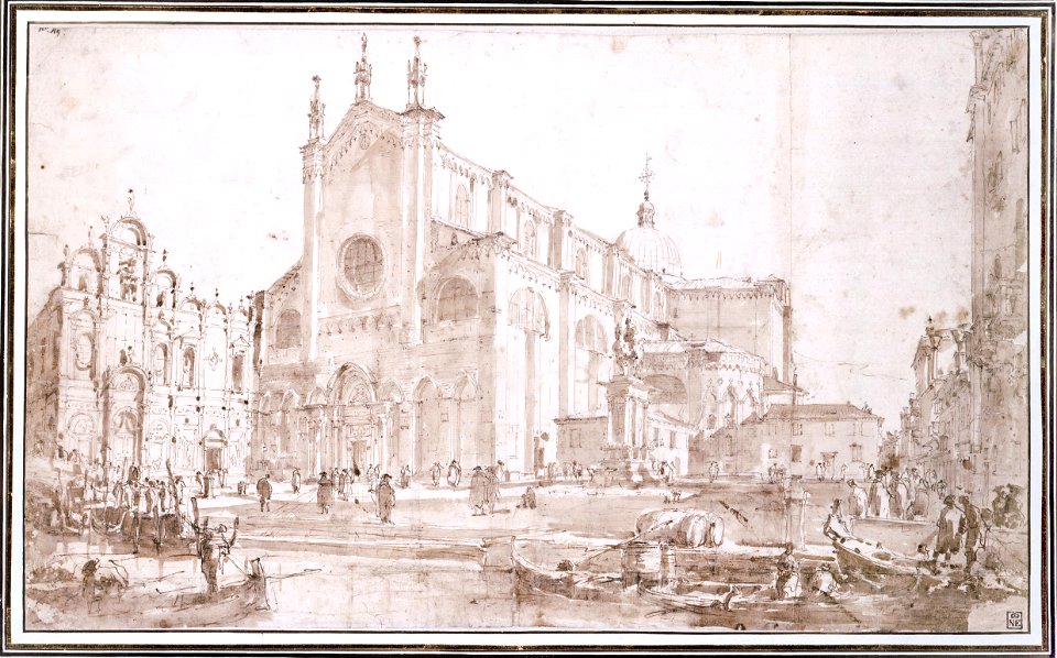 Francesco Guardi - Campo San Zanipolo in Venice - Google Art Project