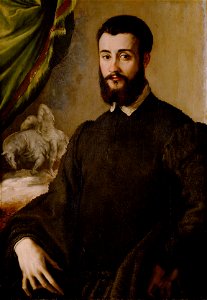 Francesco de’ Rossi, gen. Cecchino Salviati - Bildnis eines Mannes aus der Familie Santacroce - GG 296 - Kunsthistorisches Museum