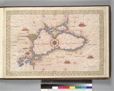 Francesco Ghisolfi. Black Sea. HM 28. PORTOLAN ATLAS. (Italy 16th century)