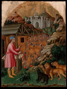 Francesco dei Franceschi - The Flight of the Soldiers Sent to Capture Saint Mama - 1946.72 - Yale University Art Gallery
