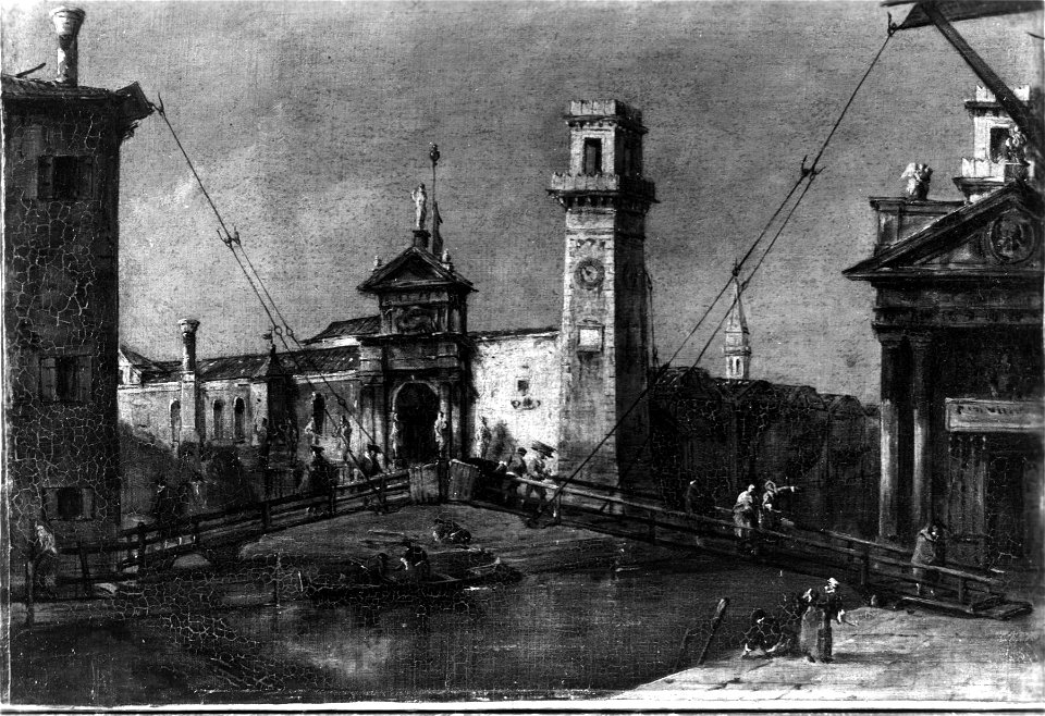 Francesco Guardi - The Arsenal, Venice - Walters 37615
