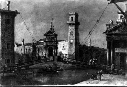Francesco Guardi - The Arsenal, Venice - Walters 37615