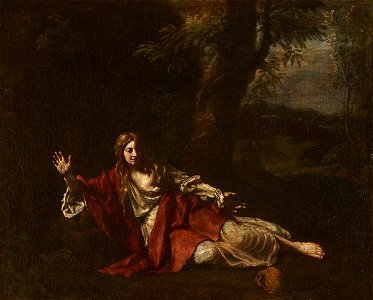Francesco Cozza (1605-1682) (follower of) - The Penitent Magdalen in a Landscape - 631067 - National Trust