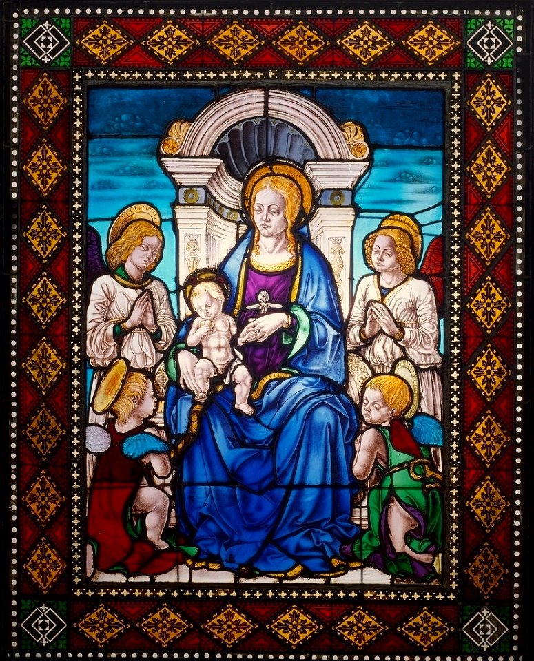 Francesco del Cossa Vetrata 1467 Chiesa di San Giovanni in Monte, Bologna