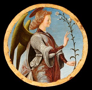 Francesco del Cossa, Angel Gabriel, 1473, Gazzada. Museo di Villa Cagnola