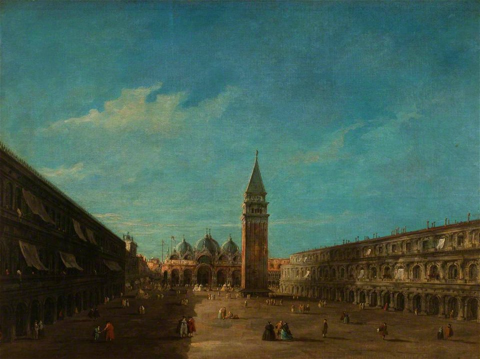 Francesco Guardi (1712-1793) (school of) - Piazza San Marco, Venice - 1507722 - National Trust