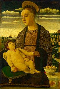 Francesco Benaglio - Madonna and Child. Free illustration for personal and commercial use.
