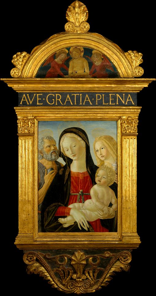 Francesco di Giorgio Martini - The Man of Sorrows with Two Angels - 1996.341 - Metropolitan Museum of Art