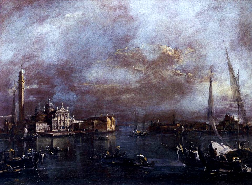 Francesco Guardi - Bacino di San Marco with San Giorgio and the Giudecca - WGA10859