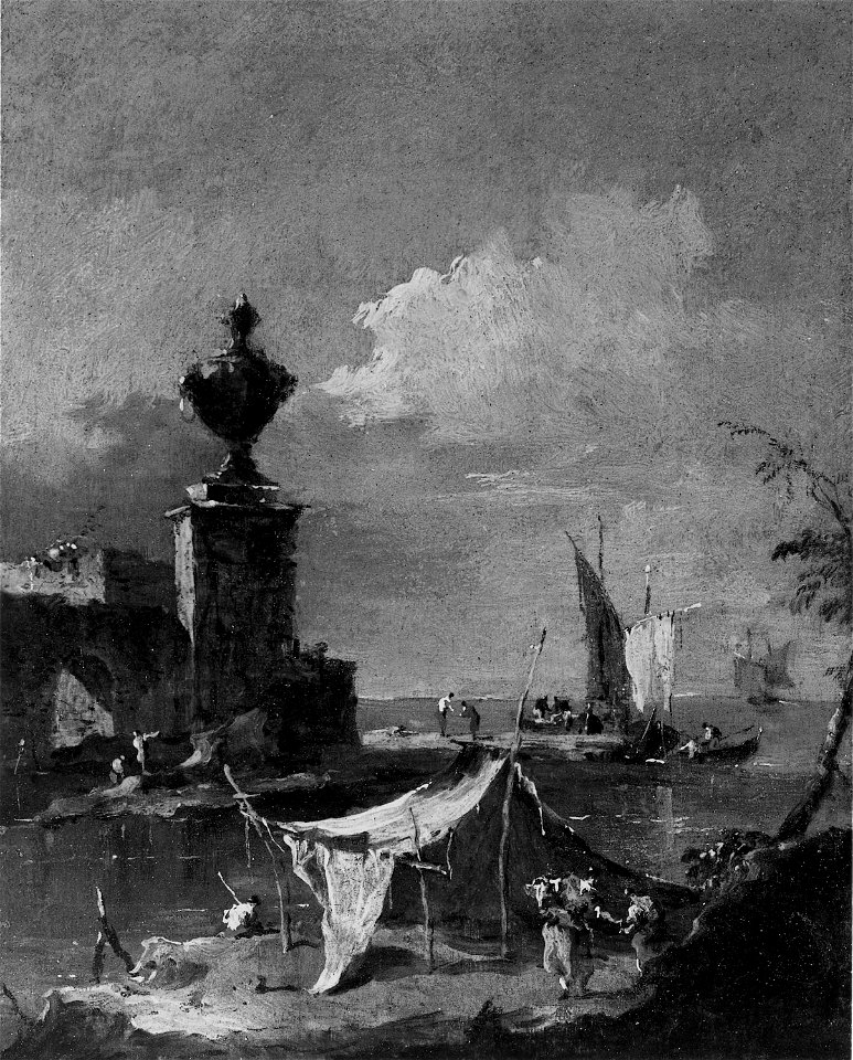Francesco Guardi - Capriccio, The Lagoon - 1964.242 - Art Institute of Chicago