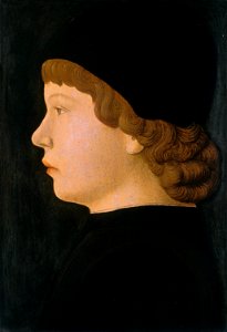 Francesco del Cossa, Profile portrait of a boy. End of 1460s, National Gallery of art, Washington