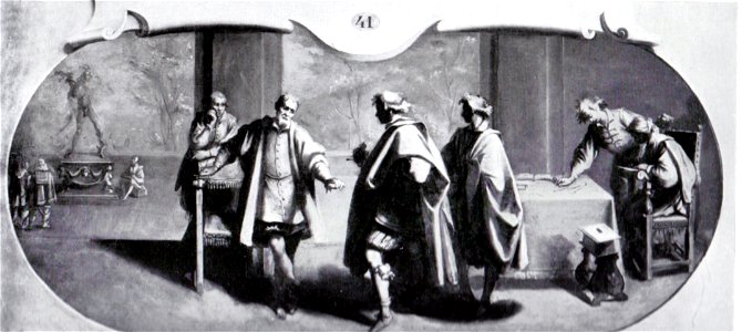 Francesco furini, michelangelo ammaestra i giovani gentiluomini