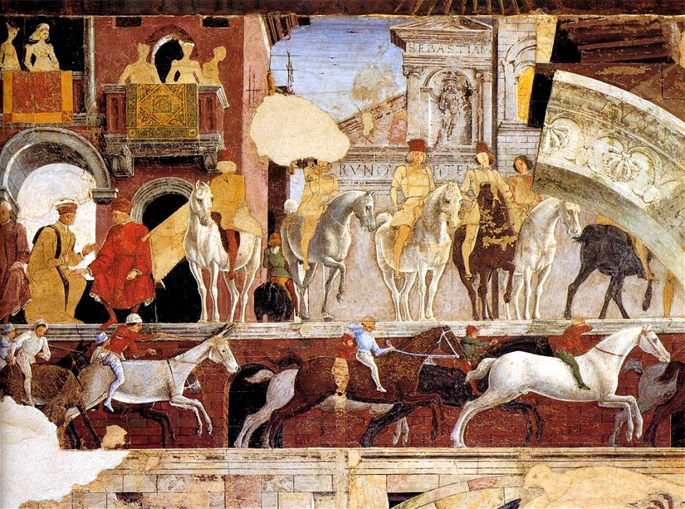 Francesco del Cossa - Allegory of April (detail) - WGA05379