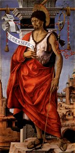 Francesco del Cossa - Griffoni Polyptych - St John the Baptist - WGA05383