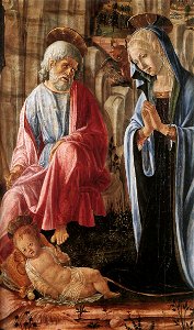 Francesco di Giorgio, Nativity siena 03. Free illustration for personal and commercial use.
