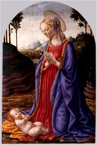 Francesco Botticini - Virgin and Child - WGA02865. Free illustration for personal and commercial use.