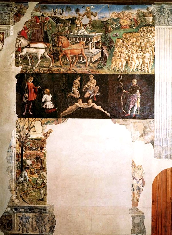 Francesco del Cossa - Allegory of May - Triumph of Apollo - WGA05409