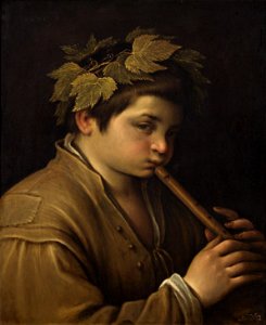 Francesco da Ponte, gen. Francesco Bassano - Knabe mit Flöte - GG 8 - Kunsthistorisches Museum