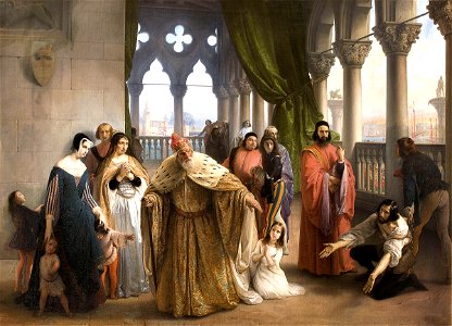 Francesco Hayez I due Foscari, 1838-1840.