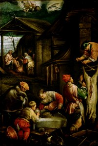 Francesco da Ponte, gen. Francesco Bassano - Winter (Schweineschlachten) - GG 4288 - Kunsthistorisches Museum