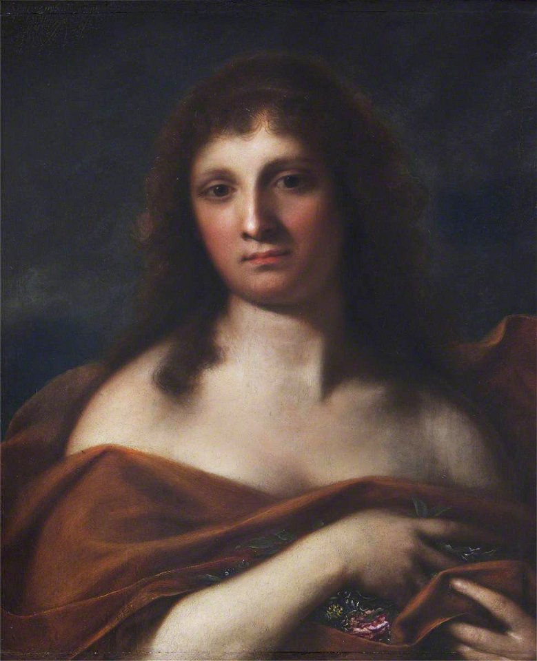 Francesco Furini (1603-1646) (style of) - A Female Personification, Holding Flowers - 637670 - National Trust