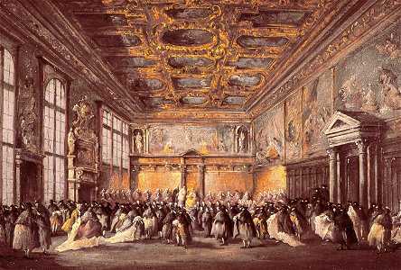 Francesco Guardi - Ceremonial Event in the Doge's Palace - 63.258 - Indianapolis Museum of Art